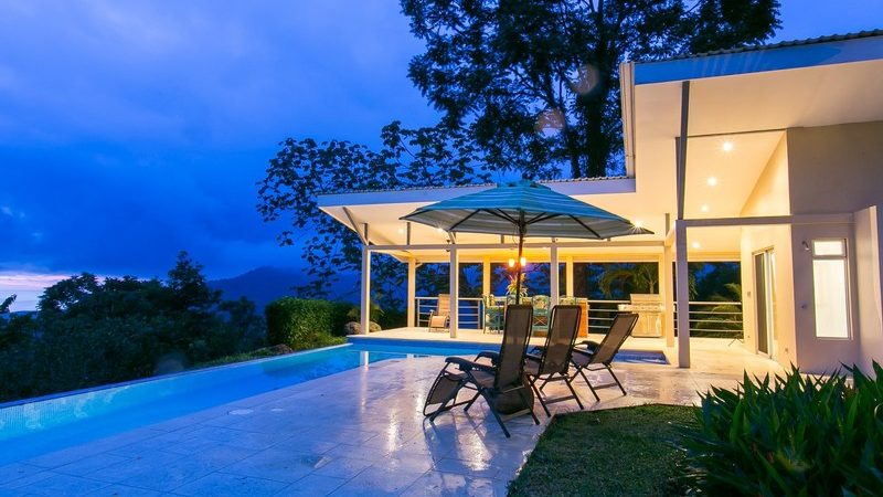 High End Hillside Vacation Home In Lagunas Above Dominical
