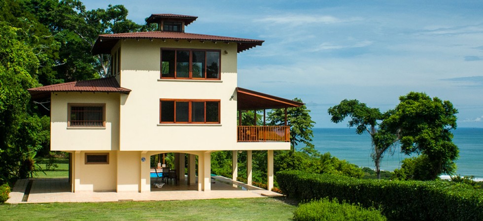 Front Row Ocean View Home on 25 Private Acres Above the Beach