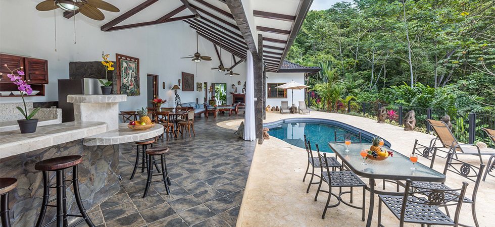 Gated Ocean View Home in Uvita with a Private Rainforest Setting