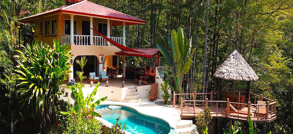 Two Tropical Homes with Ocean View in the Forested Hills Above Uvita