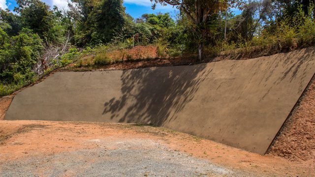 Brand New Retention Wall
