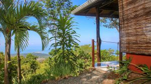 Two Spectacular Whale’s Tail Ocean View Cabins and Building Site in Uvita