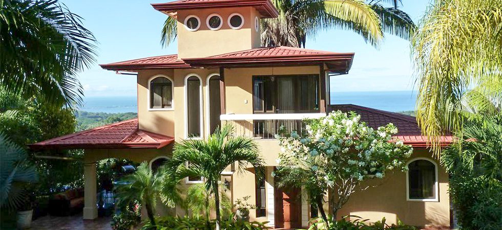 Ocean View Vacation Rental Home with Guest House Above Uvita