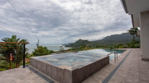 New Luxury Home with Whitewater Ocean Views Above Dominicalito Bay