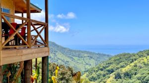 Ocean View Home with Two Cabinas and Private Waterfall in Uvita