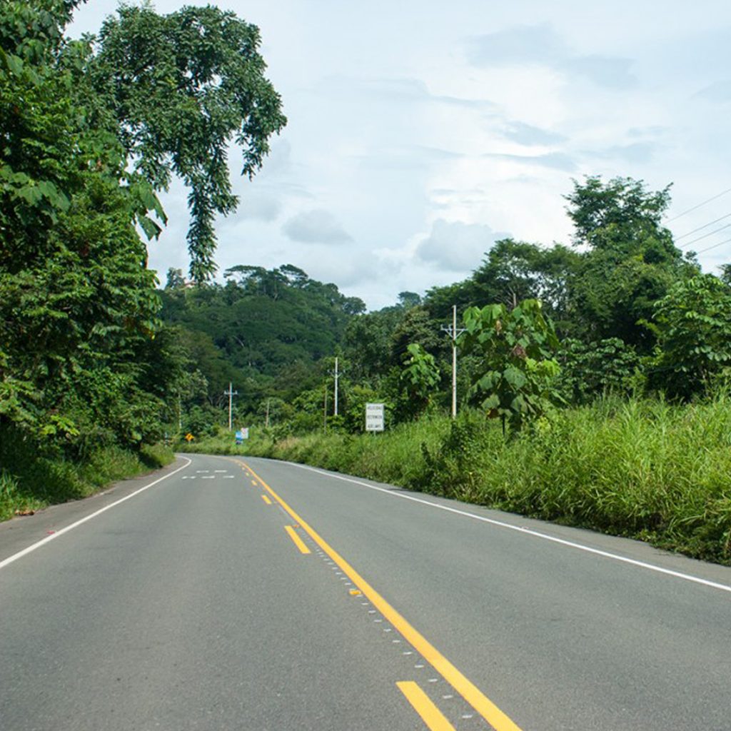 Existing Coastal Highway in Dominical